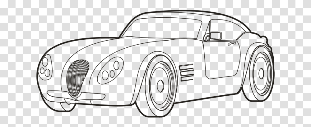 Car Clip Art Black And White Images And Pictures Download Car Black And White, Vehicle, Transportation, Sports Car, Coupe Transparent Png