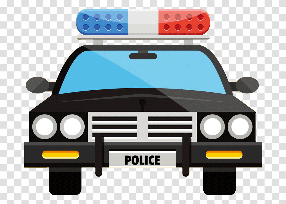 Car Clip Art Flat Cartoon Transprent Police Car Cartoon, Transportation, Vehicle, Automobile, Van Transparent Png
