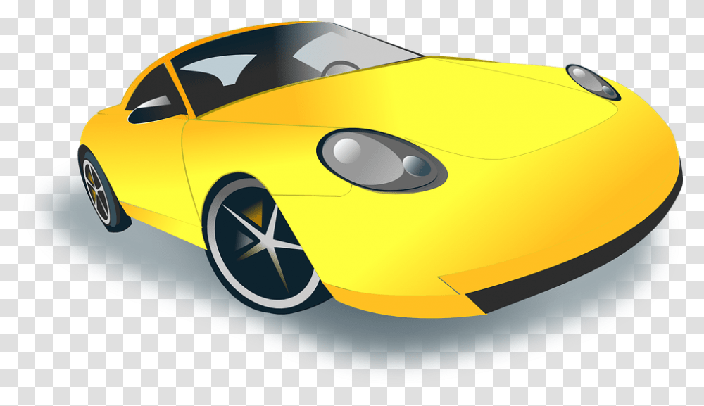 Car Clipart Clipart Yellow Car, Sports Car, Vehicle, Transportation, Coupe Transparent Png