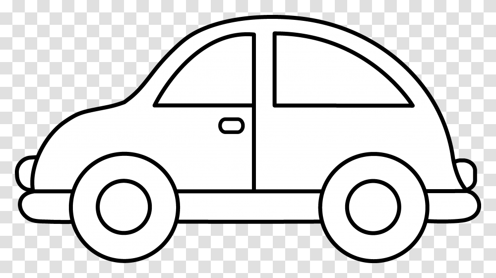 Car Clipart Coloring Page, Vehicle, Transportation, Van, Caravan Transparent Png