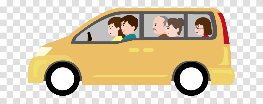 Car Clipart Family Car, Person, Vehicle, Transportation, People Transparent Png