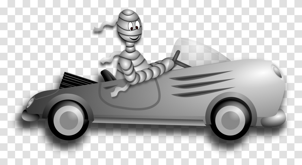 Car Clipart Halloween Mummy Driving Car, Vehicle, Transportation, Toy, Sports Car Transparent Png