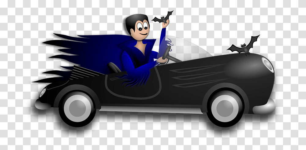 Car Clipart Halloween Witch In A Car, Vehicle, Transportation, Sports Car, Wheel Transparent Png