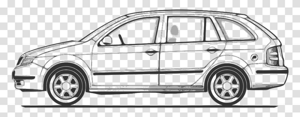 Car Compact Fabia Side View Svg Clip Art For Web Skoda Fabia Combi Dimensions, Vehicle, Transportation, Sedan, Bumper Transparent Png