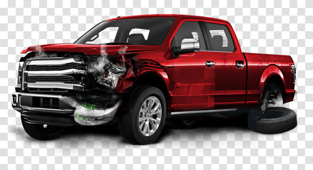 Car Crash, Pickup Truck, Vehicle, Transportation, Tire Transparent Png