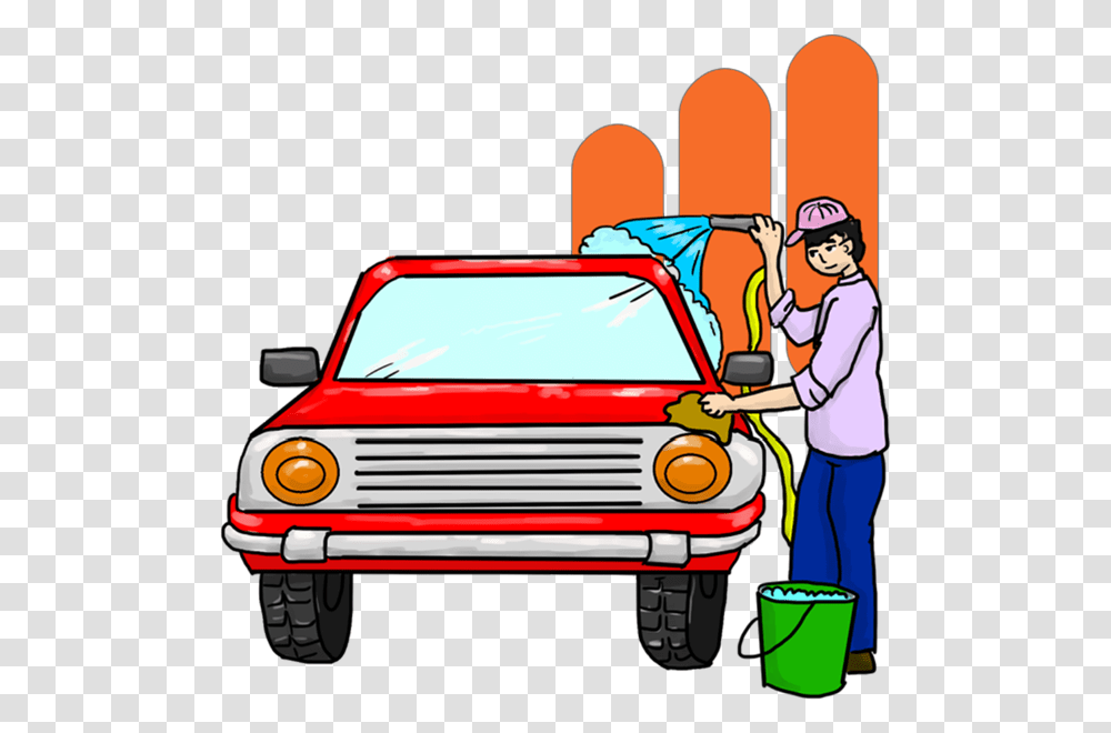 Car Detailing Car Wash Cartoon, Person, Human, Vehicle, Transportation Transparent Png