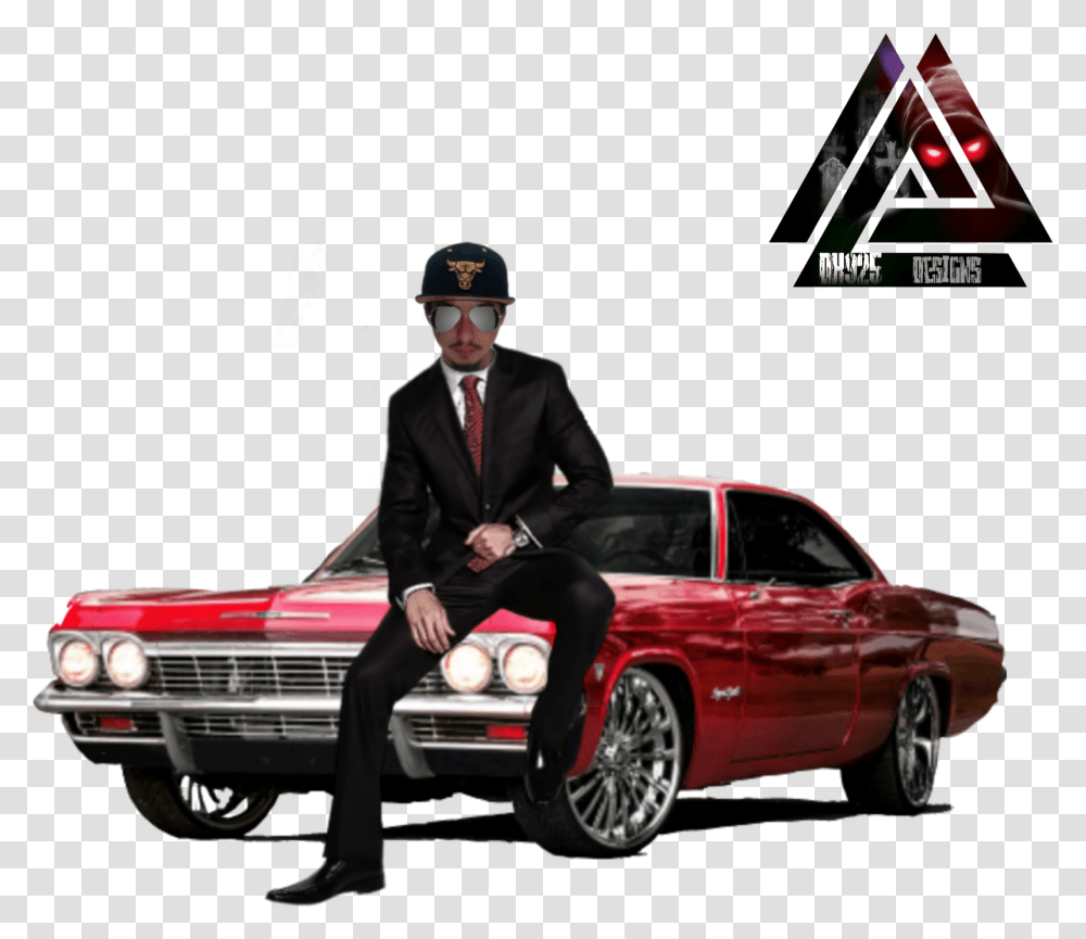 Car Dk925designs Suit Glasses Sticker By Dk925 Lowrider, Person, Vehicle, Transportation, Overcoat Transparent Png