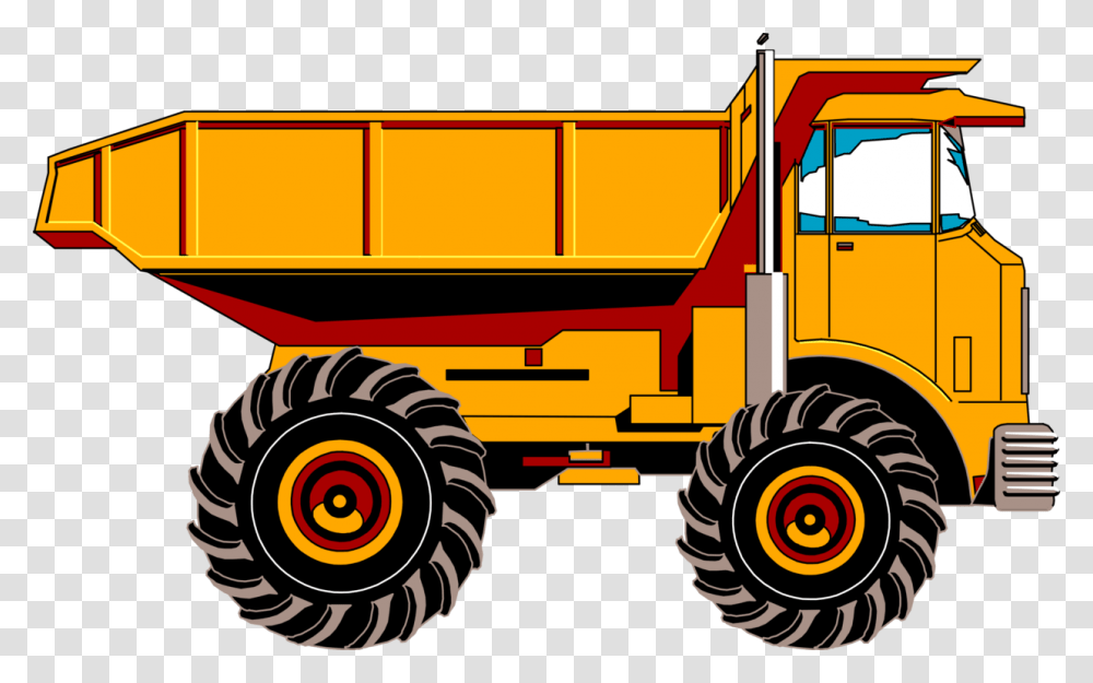 Car Dump Truck Pickup Truck Garbage Truck, Tractor, Vehicle, Transportation, Bulldozer Transparent Png
