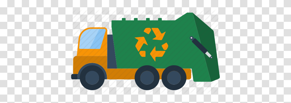 Car Ecology Garbage Nature Recycle Trash Truck Icon, Recycling Symbol, First Aid Transparent Png