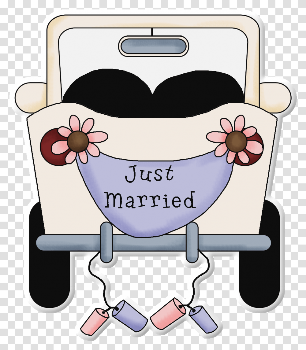 Car Explosion Just Married Car, Label, Sticker, Cushion Transparent Png
