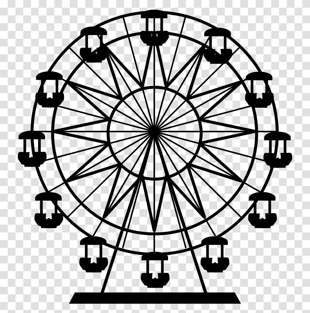 Car Ferris Wheel 2018 A3c Festival Drawing, Gray, World Of Warcraft Transparent Png