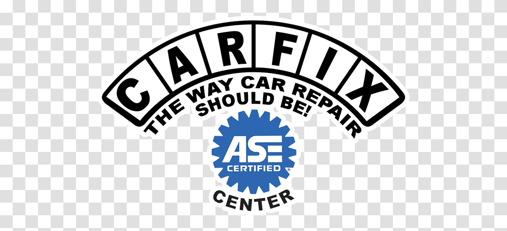 Car Fix Center Experienced Auto Repair & Tire Services In Ase Certified, Logo, Symbol, Label, Text Transparent Png