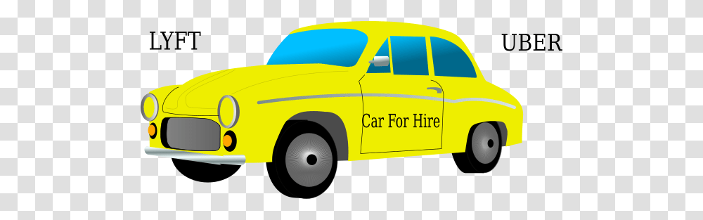 Car For Hire Clip Art, Vehicle, Transportation, Automobile, Taxi Transparent Png