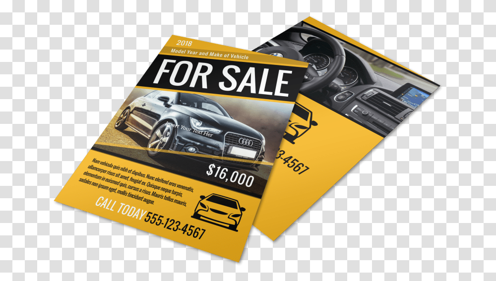 Car For Sale Flyer Template Mycreativeshop Car Sales Flyer Design, Poster, Paper, Advertisement, Brochure Transparent Png