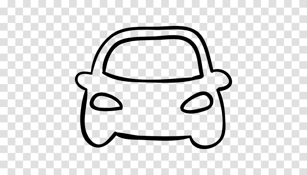 Car Front Outline, Stencil, Lawn Mower, Tool, Coffee Cup Transparent Png