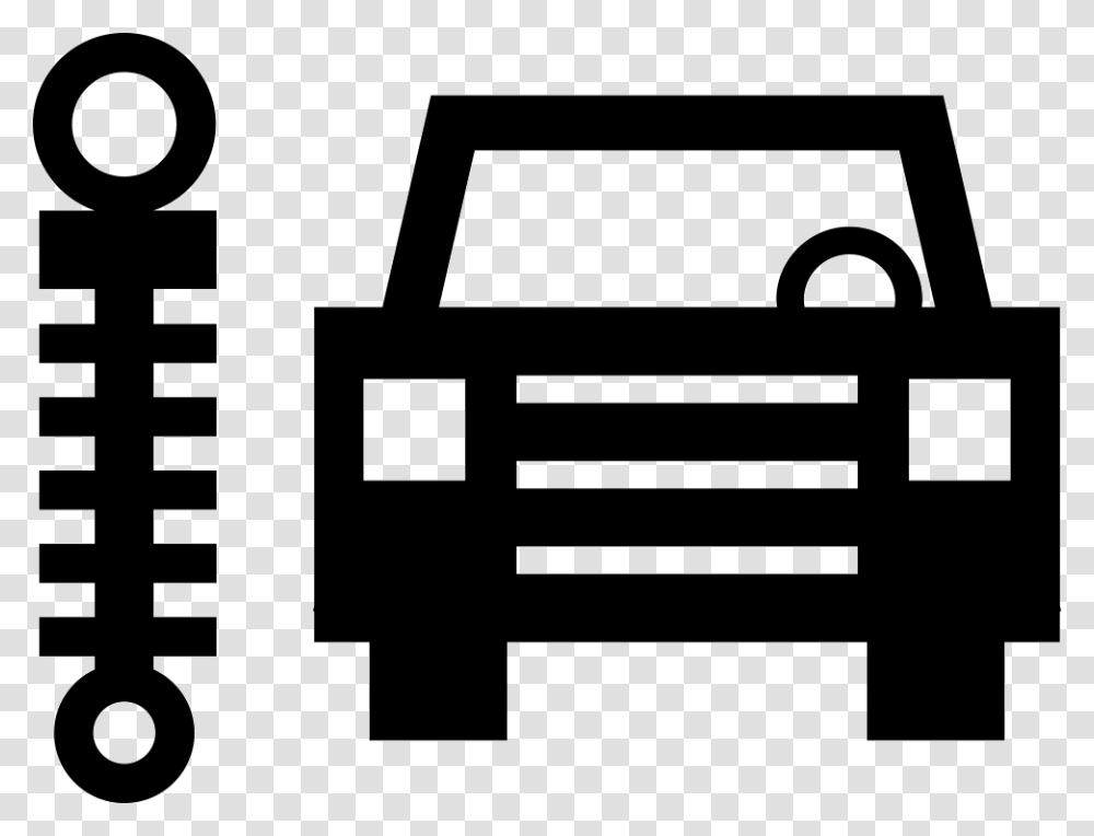 Car Front View Beside A Traffic Meter Vehicle, Label, Alphabet, Stencil Transparent Png