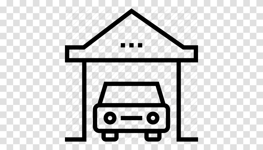 Car Garage Car Parking Car Porch Garage Garage Service Icon, Furniture, Vehicle, Transportation Transparent Png