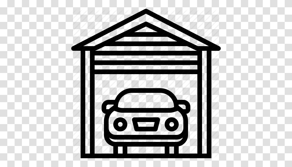 Car Garage Park Parking Icon, Housing, Building Transparent Png