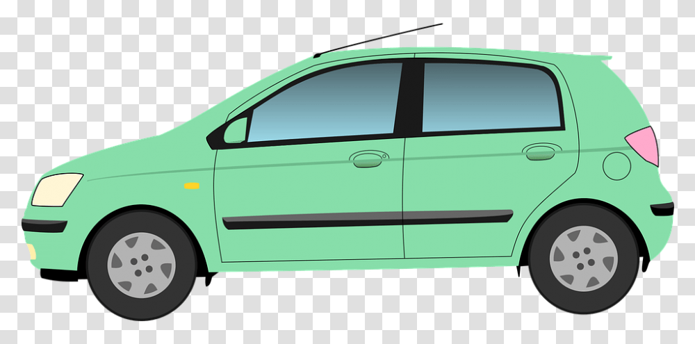 Car Green Hyundai Car Clipart Public Domain, Sedan, Vehicle, Transportation, Wheel Transparent Png