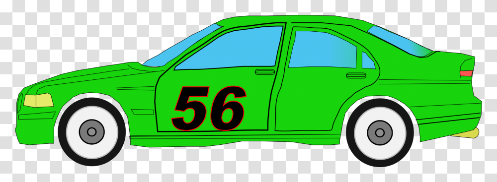 Car Green Vehicle Auto Racing, Number, Pickup Truck Transparent Png