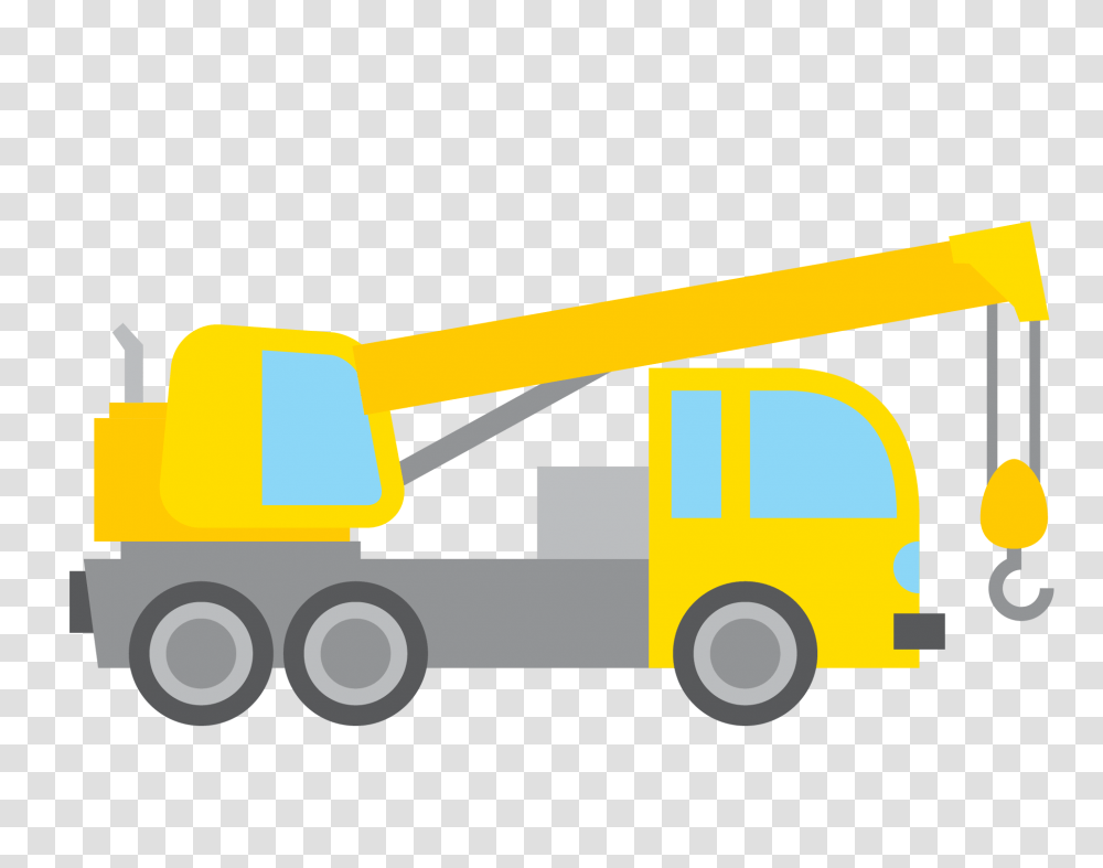 Car Heavy Equipment Vehicle Clip Art, Truck, Transportation, Tow Truck, Construction Crane Transparent Png
