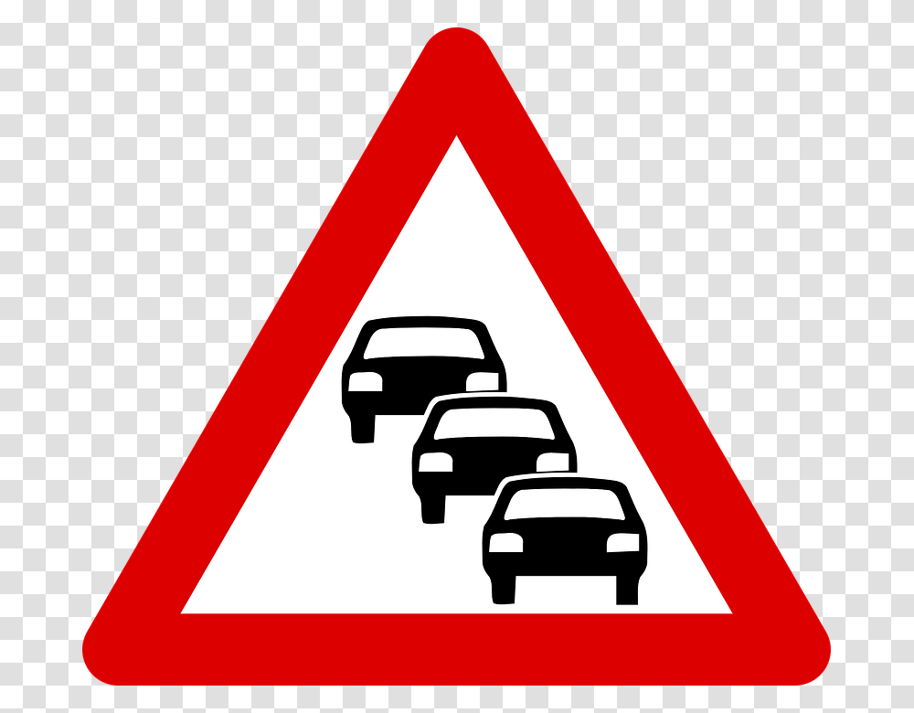Car Heavy Traffic Sign Traffic Icon Road Signs In Ghana, Vehicle, Transportation, Automobile Transparent Png