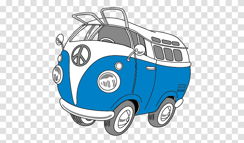 Car Hippie Volkswagen Transporter, Van, Vehicle, Transportation, Caravan Transparent Png