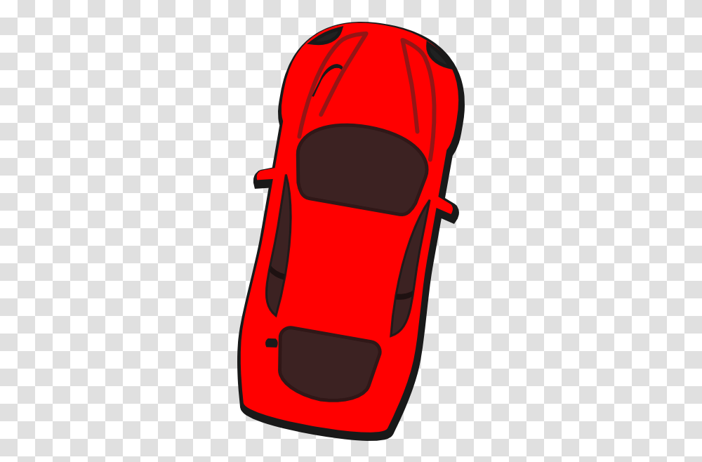 Car Icon Top View 324x597 Clipart Download Red Car Icon Top, Bag, Electronics, Backpack, Phone Transparent Png