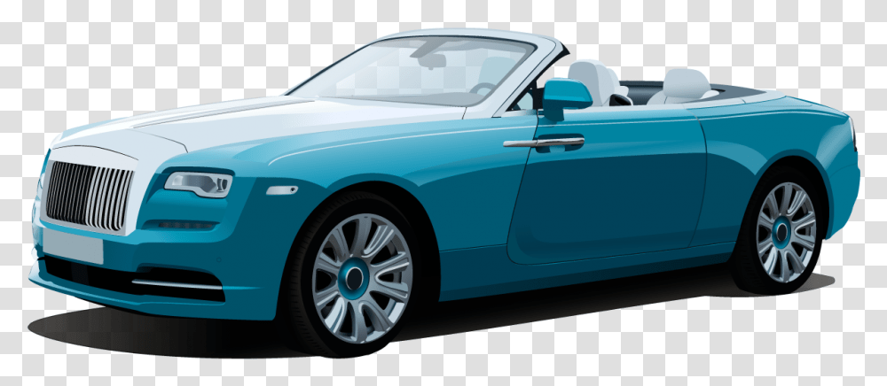 Car Illustration Slides Rolls Royce Phantom Drophead Coup, Vehicle, Transportation, Automobile, Convertible Transparent Png