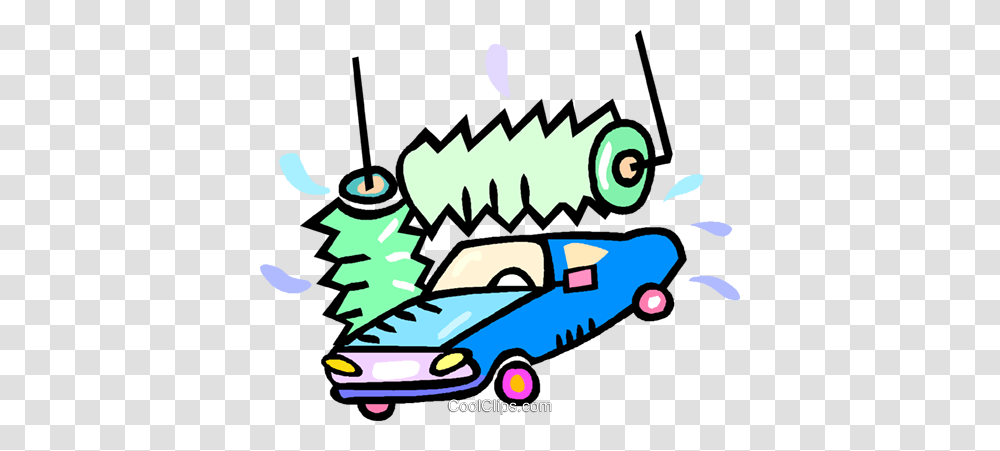 Car In The Car Wash Royalty Free Vector Clip Art Illustration, Vehicle, Transportation, Automobile, Sedan Transparent Png