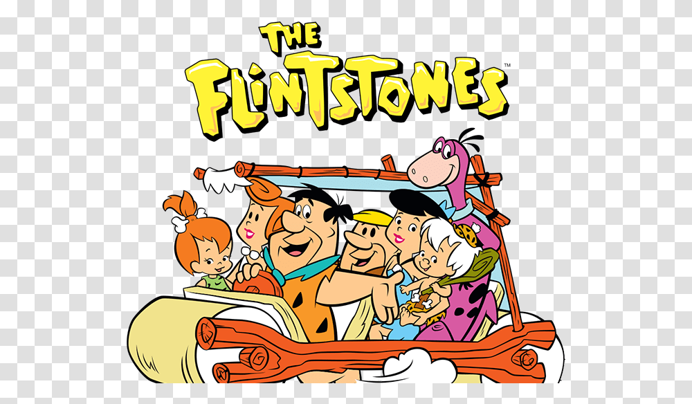 Car In The Flintstones, Comics, Book, Advertisement, Poster Transparent Png