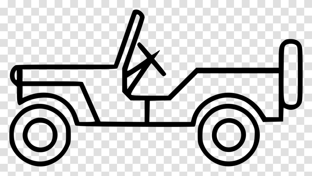 Car Jeep Transportation War World Icon Free Download, Vehicle, Pickup Truck, Kart, Lawn Mower Transparent Png