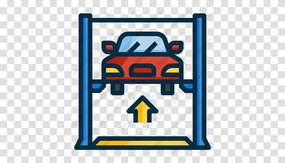 Car Lifter Vertical, Vehicle, Transportation, Automobile, Pac Man Transparent Png