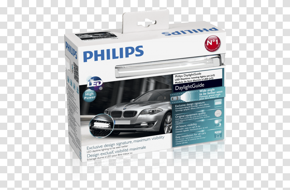 Car Lights Philips Led Daylight Guide, Vehicle, Transportation, Automobile, Wheel Transparent Png