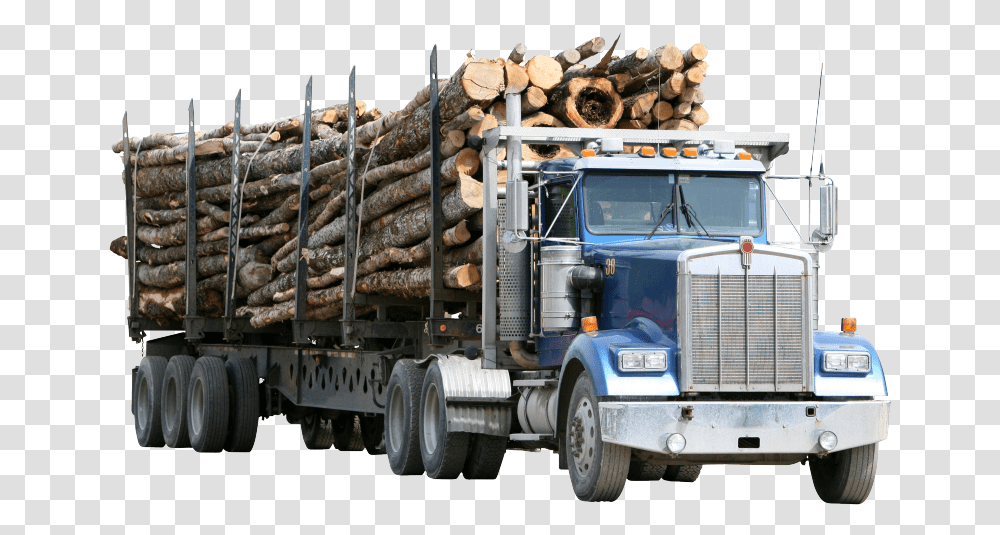 Car Logging Truck Lumberjack Forestry Trailer Truck, Vehicle, Transportation, Wood, Person Transparent Png
