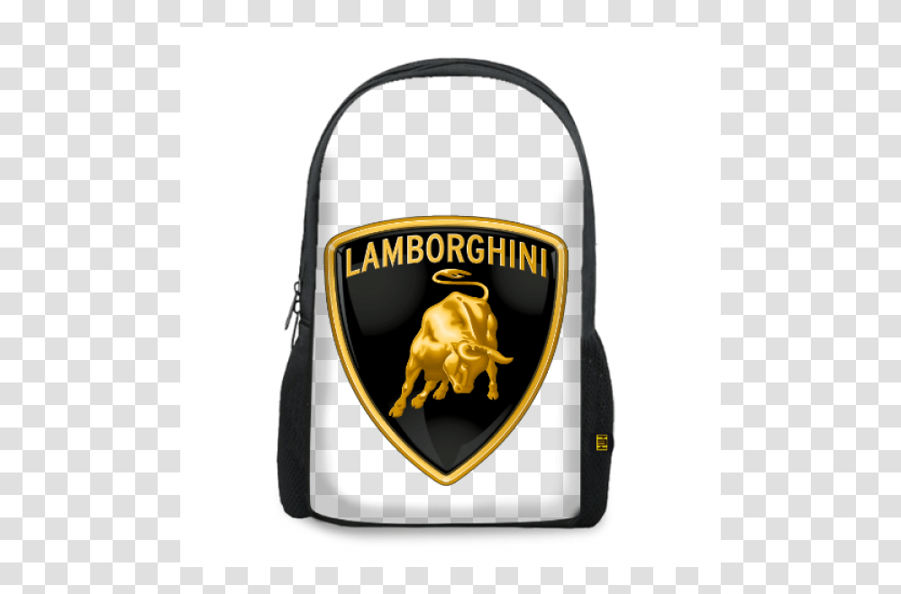 Car Logo Lamborghini, Bag, Label, Gold Transparent Png