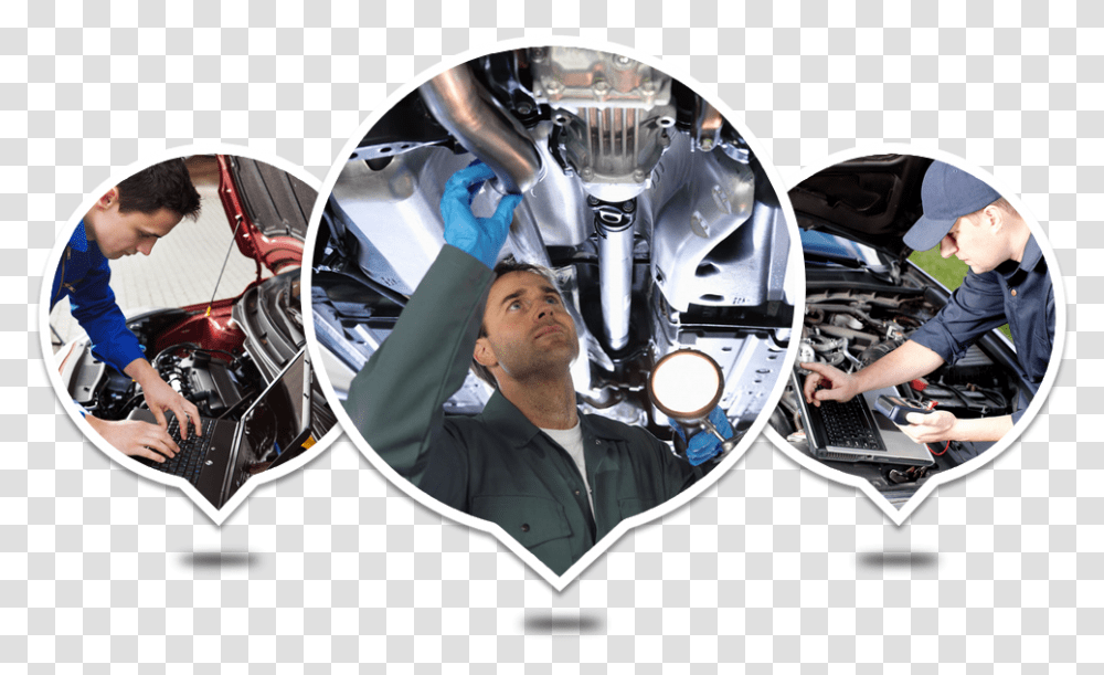 Car Mechanic Car Repair Workshop, Person, Helmet, Vehicle Transparent Png