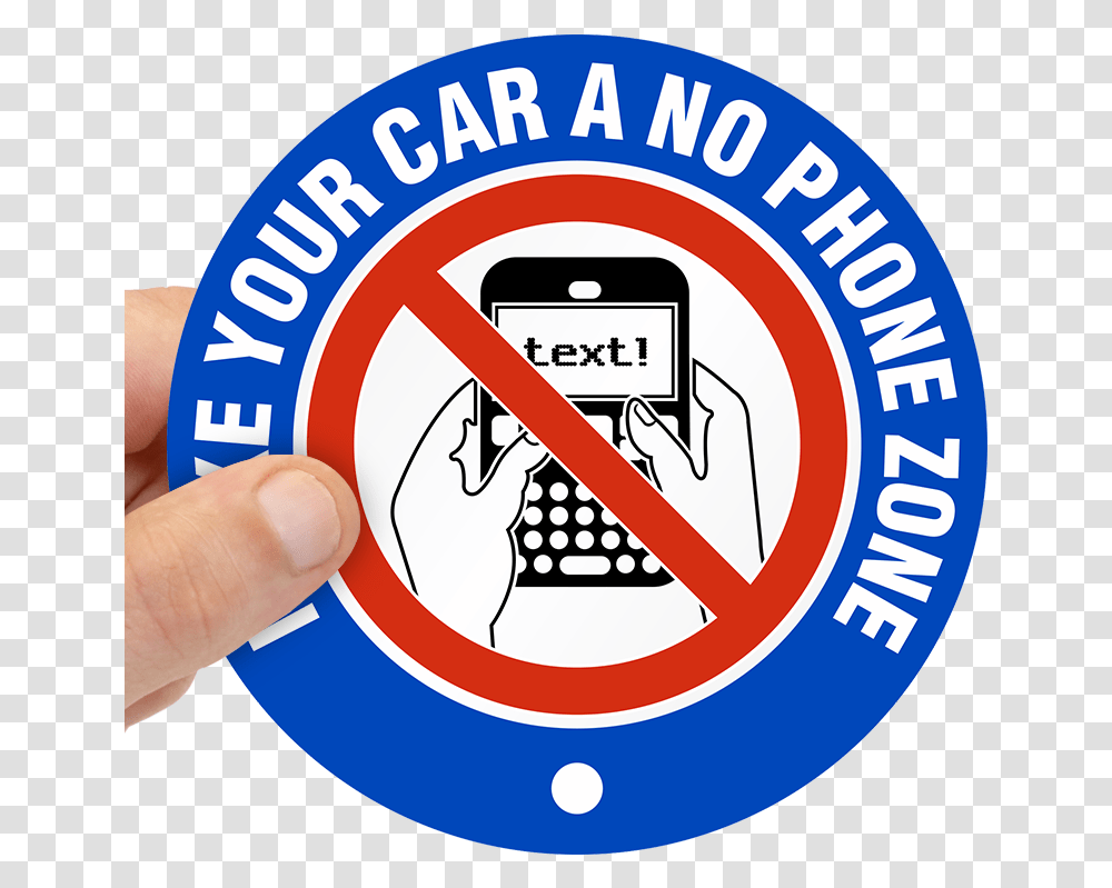 Car No Phone Zone Label Emblem, Machine, Person, Human, Gas Pump Transparent Png