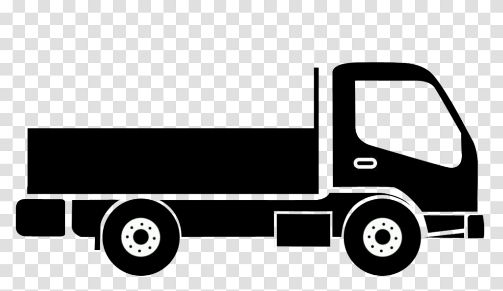 Car Pickup Truck Commercial Vehicle Cargo Truck Silhouette, Wheel, Machine, Electronics Transparent Png