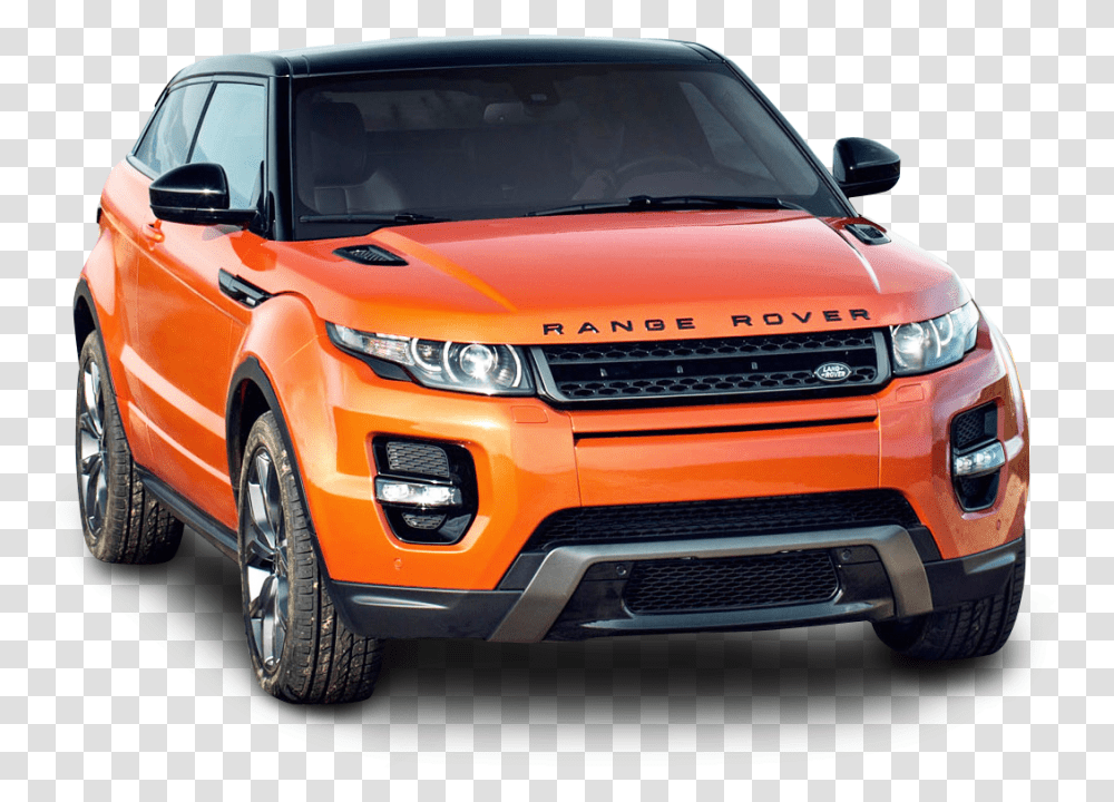 Car Pictures Icons And Backgrounds Orange Range Rover, Vehicle, Transportation, Wheel, Machine Transparent Png