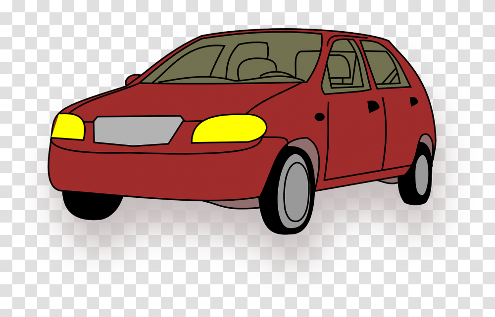 Car Pink Vehicle Free Vector Graphic On Pixabay Car Clip Art, Sedan, Transportation, Tire, Wheel Transparent Png