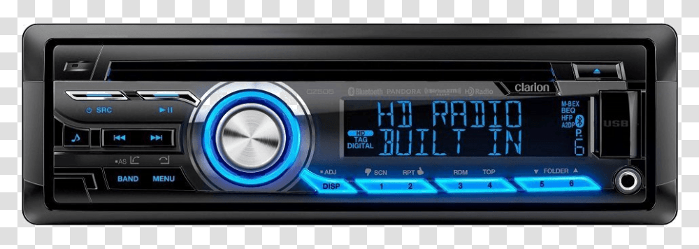 Car Radio Clarion, Stereo, Electronics, Cd Player Transparent Png