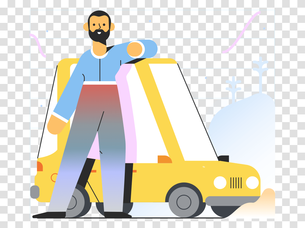 Car Rental Cartoon, Vehicle, Transportation, Carton, Box Transparent Png