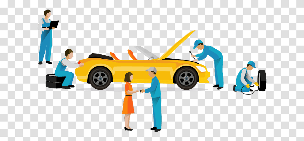 Car Repair Convertible, Vehicle, Transportation, Person, Sports Car Transparent Png