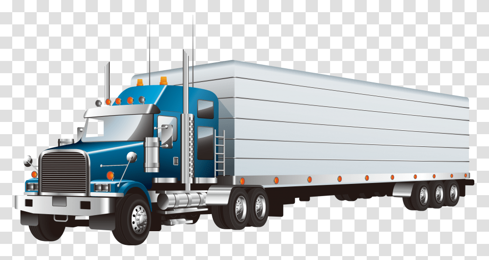 Car Semi Trailer Truck, Vehicle, Transportation, Van, Moving Van Transparent Png