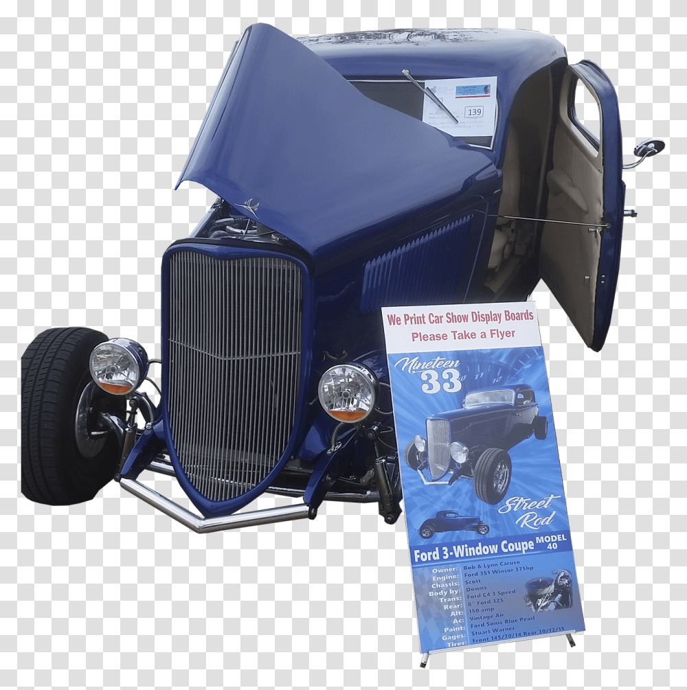 Car Show Display Boards United States Shows Rear, Hot Rod, Vehicle, Transportation, Automobile Transparent Png