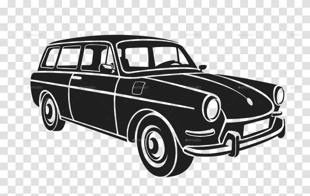 Car Silhouette Vw Type 3 Vector, Vehicle, Transportation, Sedan, Jeep Transparent Png