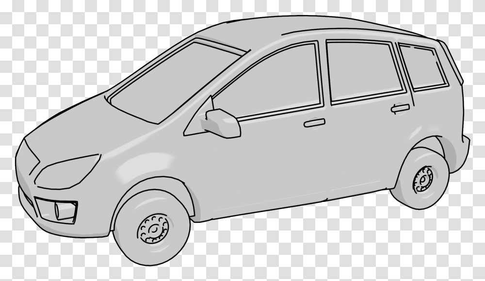 Car Sketch City Car, Bumper, Vehicle, Transportation, Tire Transparent Png