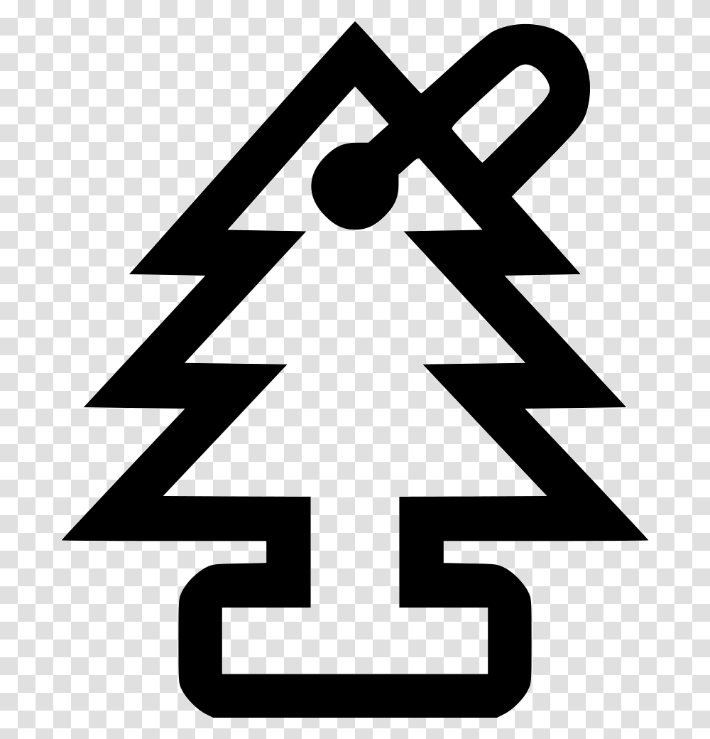 Car Smell Comments Pine Tree Icon, Cross, Sign, Star Symbol Transparent Png