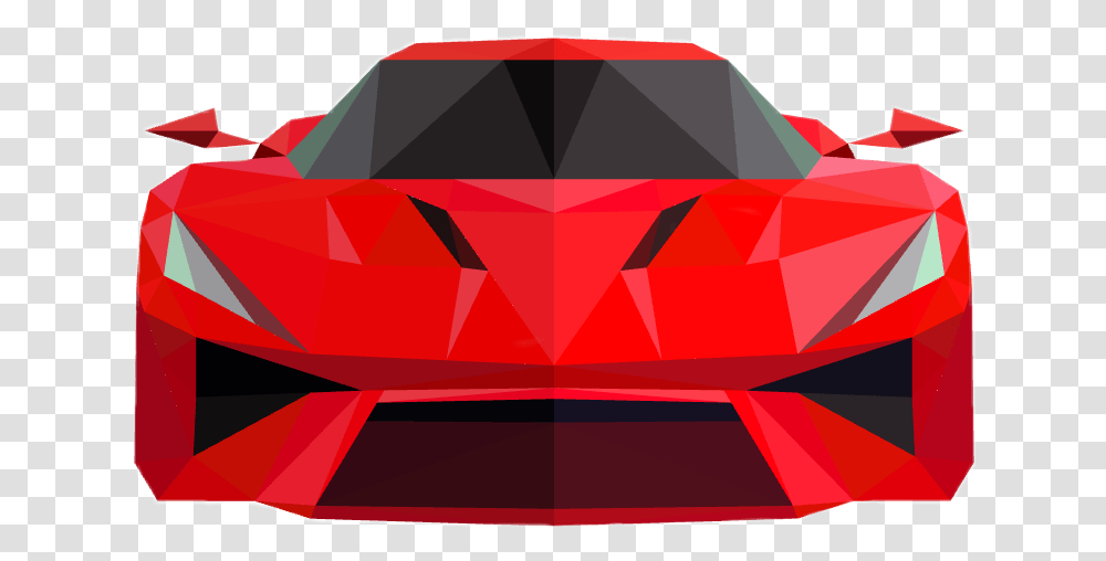 Car Sportscar Ferrari Redcar Geometry Geo Shapes Lamborghini Sesto Elemento, Metropolis, Vehicle, Transportation, Gemstone Transparent Png